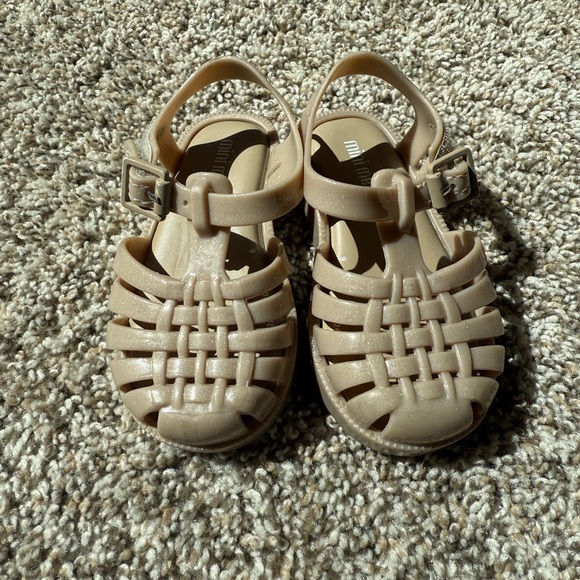 Mini Melissa Kids Tan Sandals - Picture 1 of 2